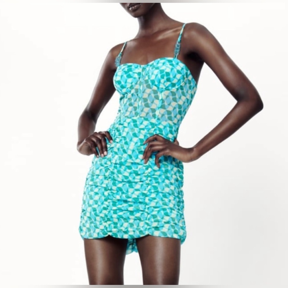 *NEW W/TAGS. Zara Mini Corset Dress With Detail